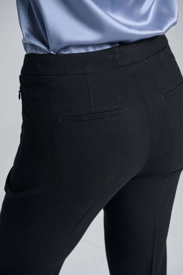 Black Dynamic Stretch Flare Trouser