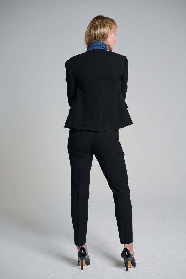Black Dynamic Stretch Blazer (Short) & Ankle Pant