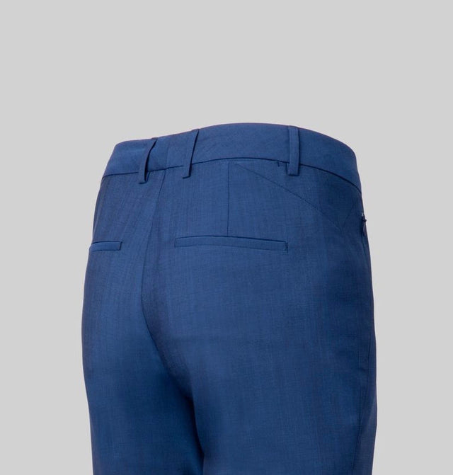 Porto Blue Mélange Flare Trouser